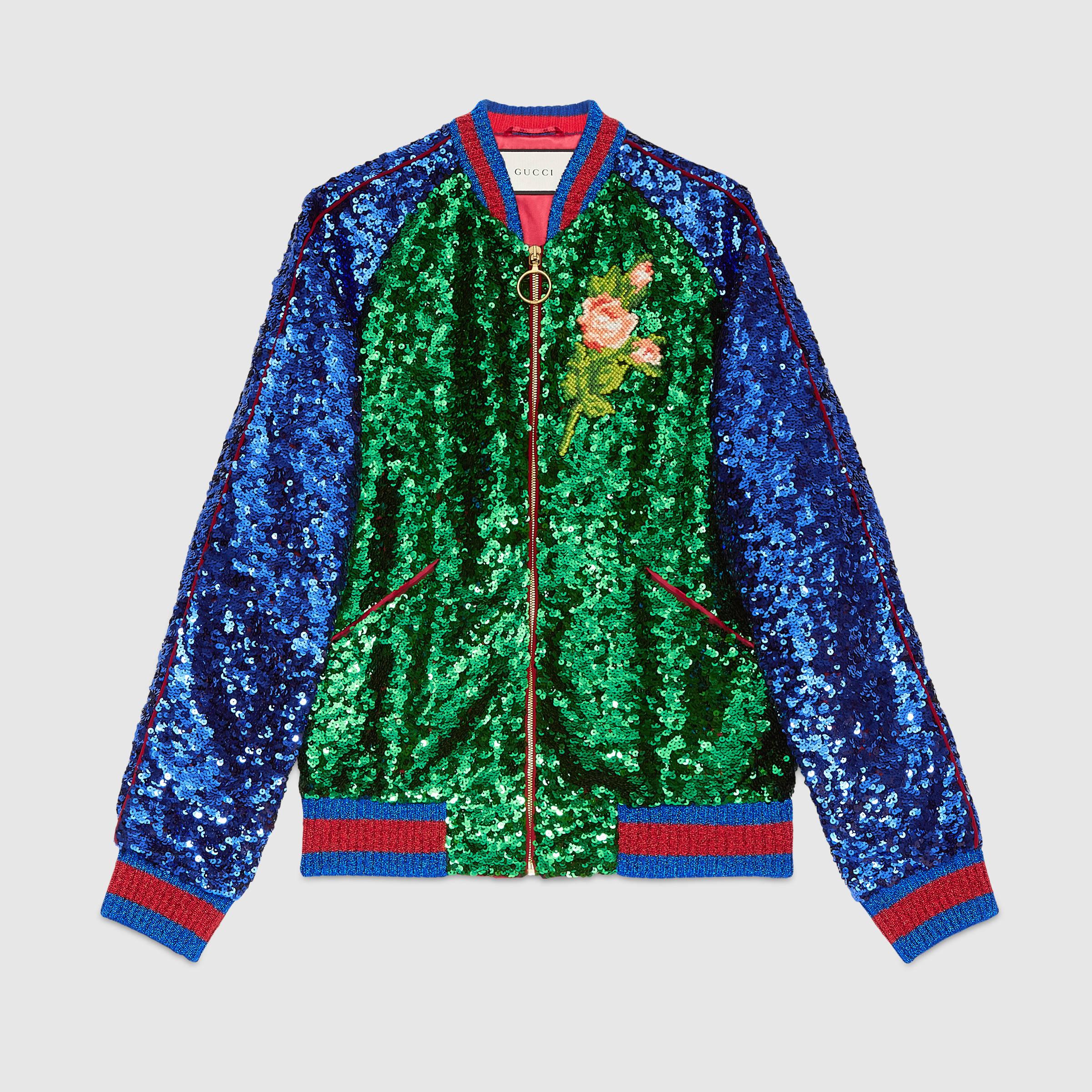Gucci cheap glitter jacket